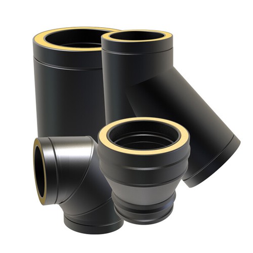 Twin wall chimney flue - flue, pipe