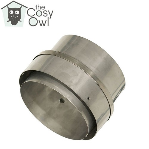 Stove flue liner adapter - flue,