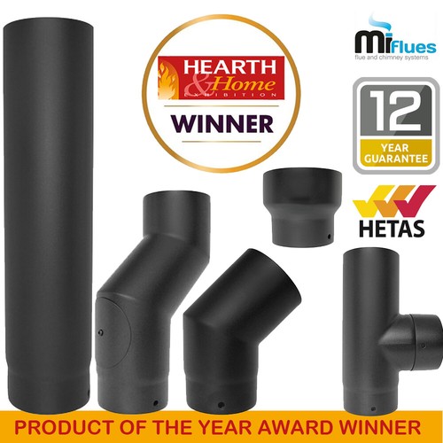 Black stove pipe vitreous - stove,