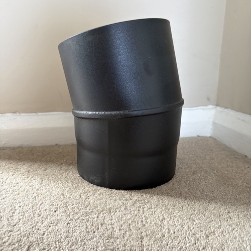 150mm matt black - 150mm, stove