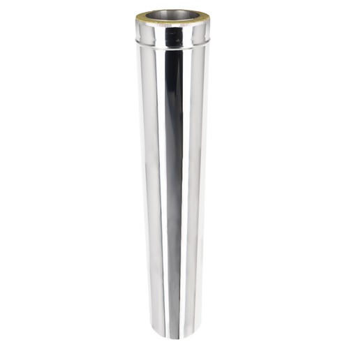 Twin wall flue 1000mm - wall,