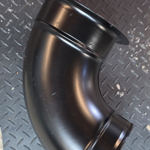 Black metal chimney flue - metal,