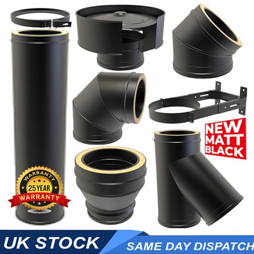 Twin wall insulated flue - wall, pipe