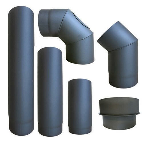 Grey chimney single wall - chimney, flue