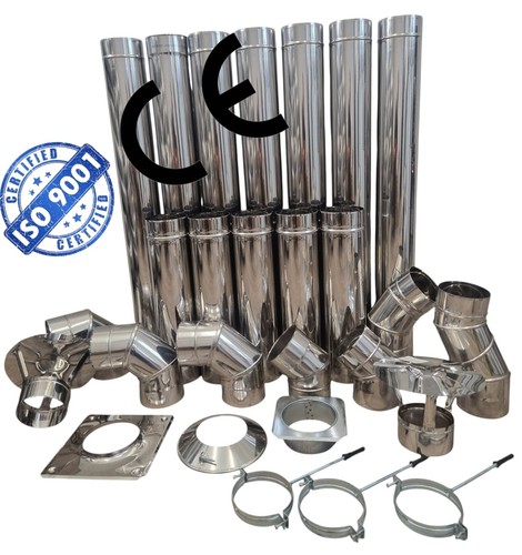 100mm chimney stainless - 100mm,