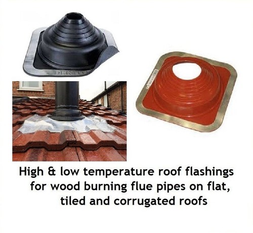 Flue pipe roof flashing - flue,