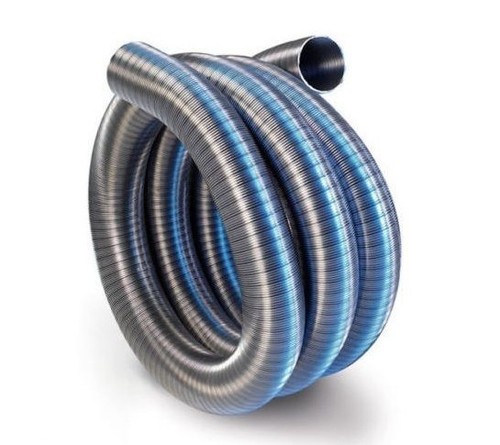 Stainless steel flexible flue - steel,